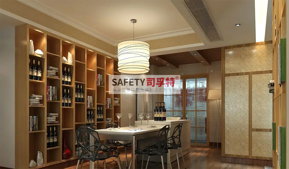 酒柜放到哪里合適？什么酒柜顯得高檔？【不銹鋼酒柜(圖4)