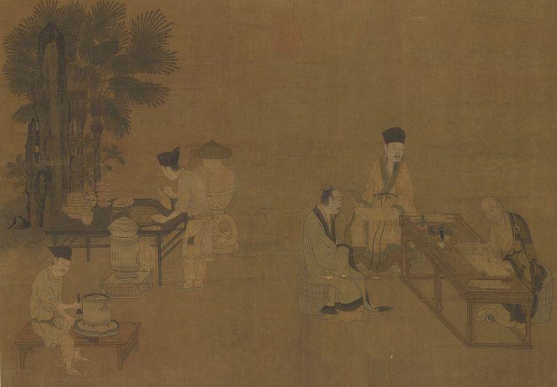 重拾“圍爐煮茶”文化，一起看看故宮藏畫里的“圍爐煮茶”[精制鋼圍爐茶桌](圖2)