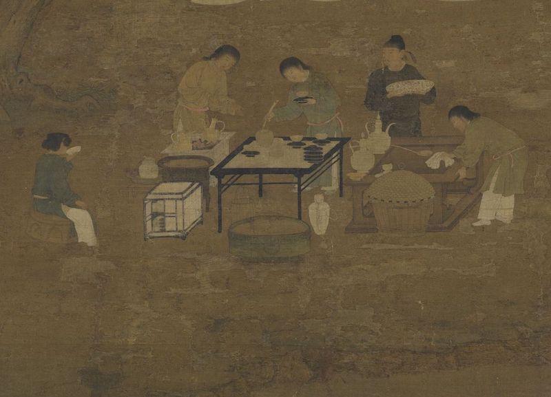 重拾“圍爐煮茶”文化，一起看看故宮藏畫里的“圍爐煮茶”[精制鋼圍爐茶桌](圖6)