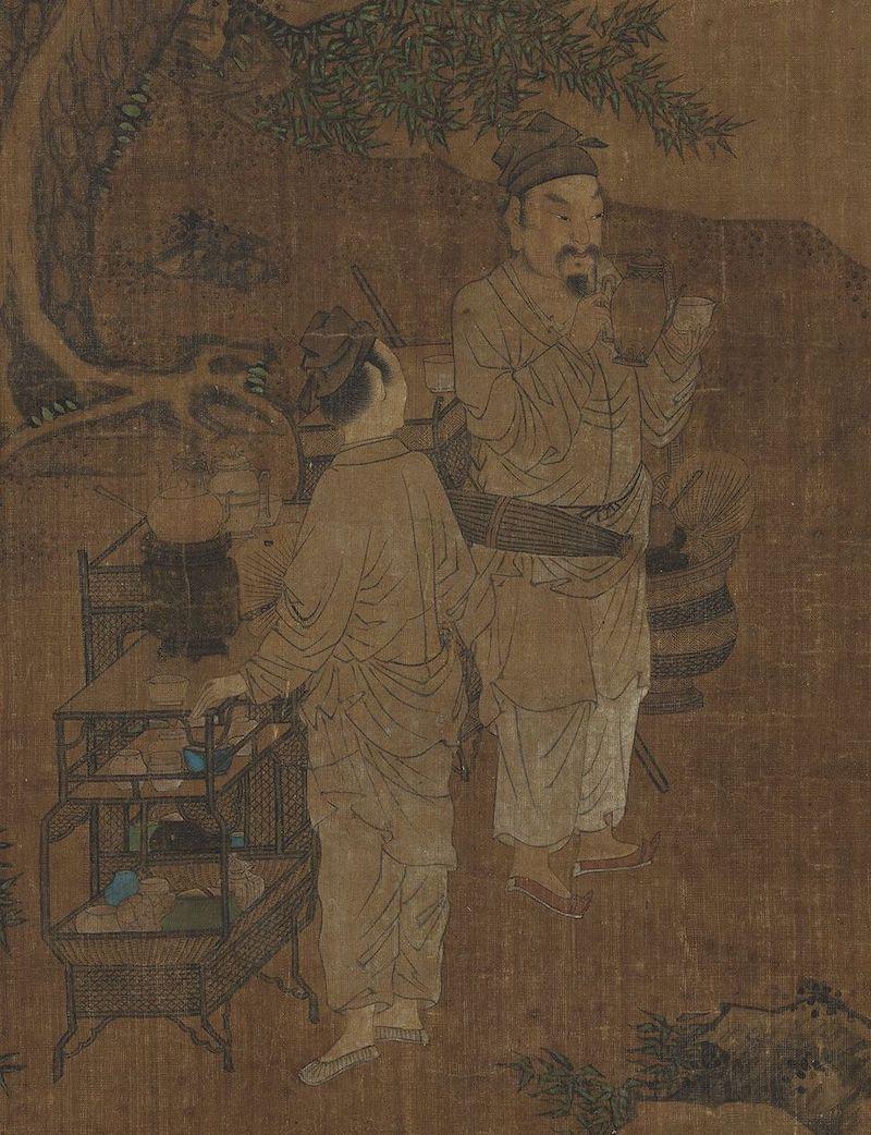 重拾“圍爐煮茶”文化，一起看看故宮藏畫里的“圍爐煮茶”[精制鋼圍爐茶桌](圖9)
