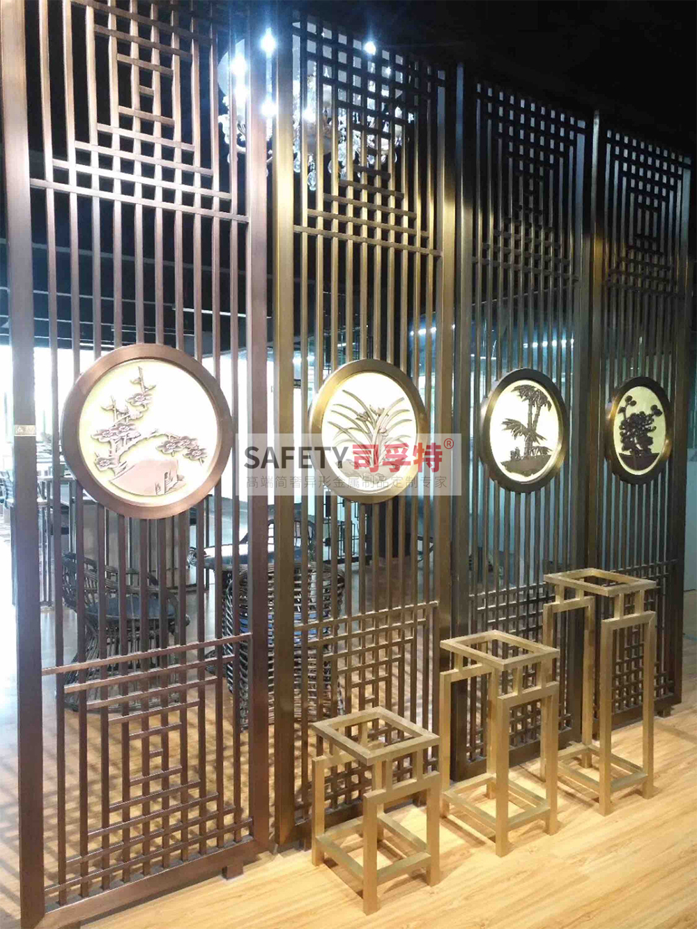 不銹鋼屏風隔斷有哪些特點[司孚特金屬屏風，不銹鋼屏風](圖4)
